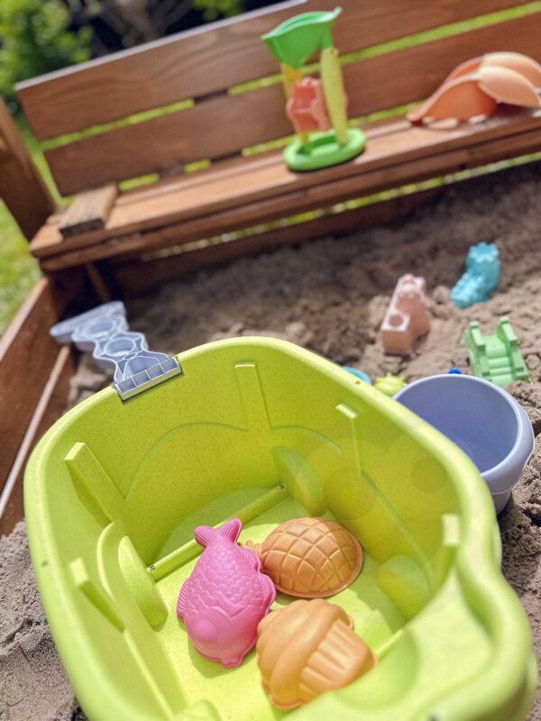 WOOPIE GREEN Zestaw do Piasku z Wózkiem 13 el. BIODEGRADOWALNY ORGANICZNY MATERIAŁ - 012