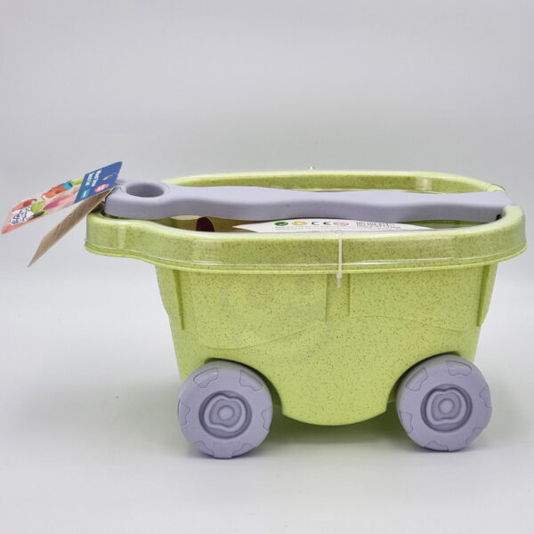 WOOPIE GREEN Zestaw do Piasku z Wózkiem 13 el. BIODEGRADOWALNY ORGANICZNY MATERIAŁ - 015
