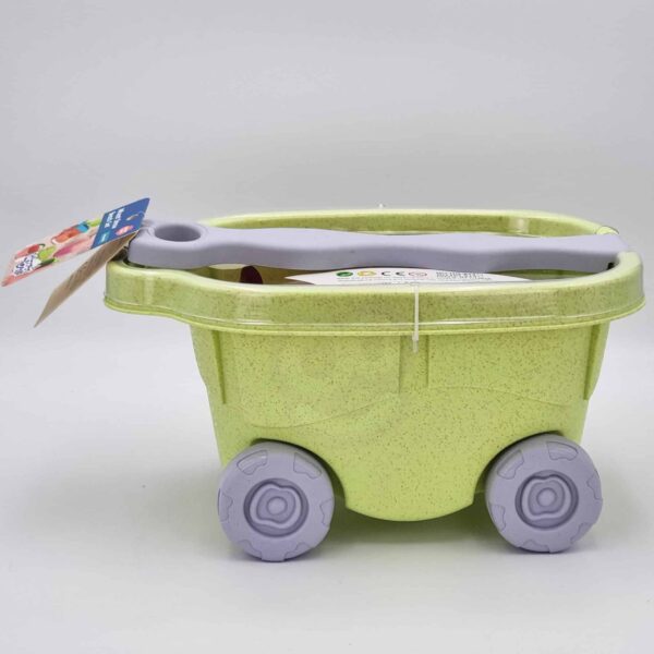 WOOPIE GREEN Zestaw do Piasku z Wózkiem 13 el. BIODEGRADOWALNY ORGANICZNY MATERIAŁ - 015