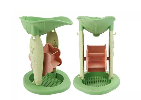 WOOPIE GREEN Zestaw do Piasku w Wiaderku z Kołowrotkiem 9 el. BIODEGRADOWALNY ORGANICZNY MATERIAŁ - 007