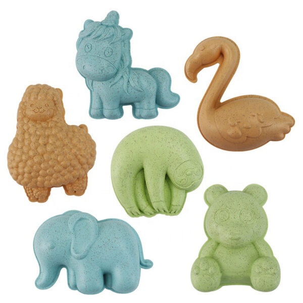 WOOPIE GREEN Zestaw do Piasku z Kołowrotkiem i Konewką 10 el. BIODEGRADOWALNY ORGANICZNY MATERIAŁ - 012