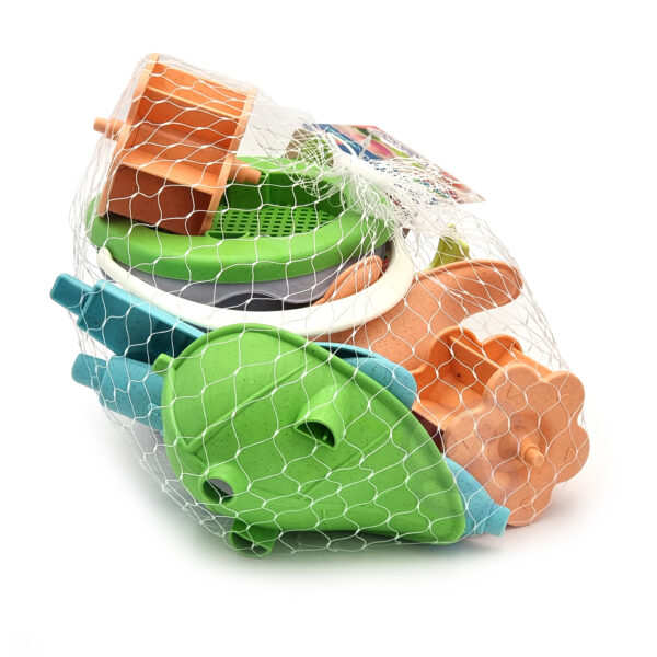 WOOPIE GREEN Zestaw z Wiaderkiem i Kołowrotkiem 4 el. BIODEGRADOWALNY ORGANICZNY MATERIAŁ - 006