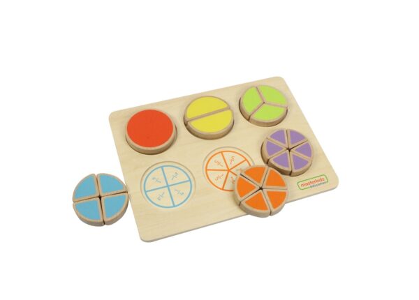 MASTERKIDZ Drewniana Układanka Matematyczna Ułamki - 002
