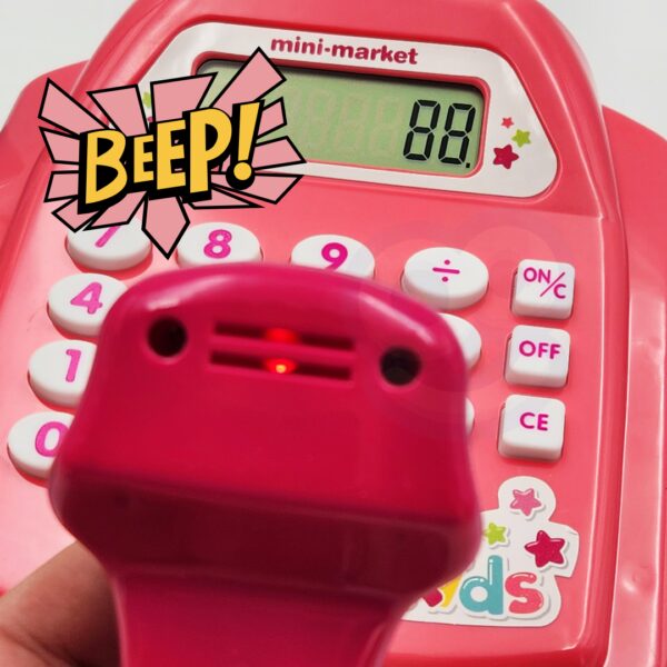 WOOPIE Kasa Sklepowa z Półką i Akcesoriami Różowa - 003