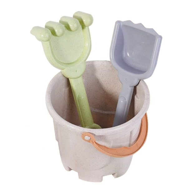 WOOPIE GREEN Zestaw do Piasku z Wiaderkiem i Samochodzikiem 10 el. BIODEGRADOWALNY ORGANICZNY MATERIAŁ - 011