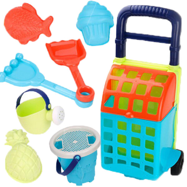 WOOPIE Zestaw do Piasku z Wózkiem 9 el. - 001