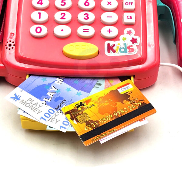 WOOPIE Kasa Sklepowa z Półką i Akcesoriami Różowa - 007