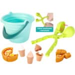 WOOPIE Zestaw do Piasku FUN ICE CREAM Lody 2w1 Fabryka Śnieżek 15 el. - 003
