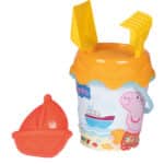 Zestaw do piasku z wózkiem Świnka Peppa zabawki plażowe - Smoby - 003