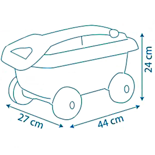 SMOBY Wózek z Wiaderkiem i Akcesoriami do Piasku Świnka Peppa - 004