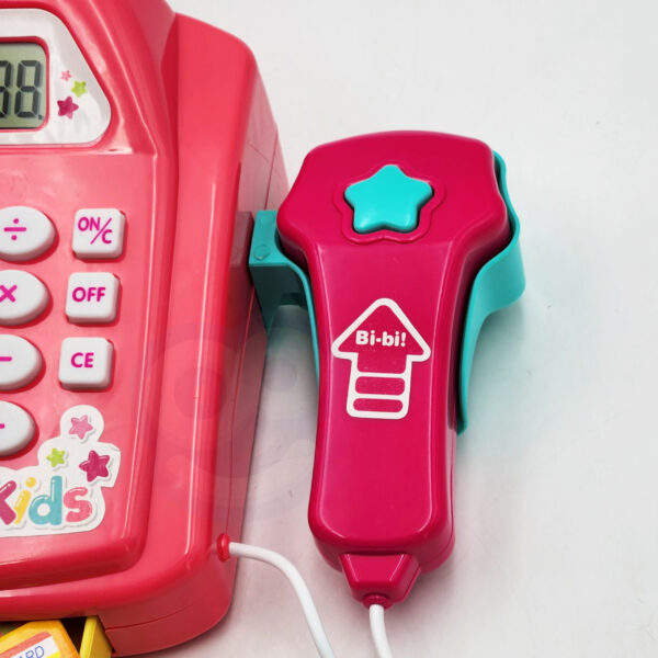 WOOPIE Kasa Sklepowa z Półką i Akcesoriami Różowa - 012