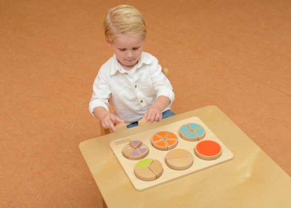 MASTERKIDZ Drewniana Układanka Matematyczna Ułamki - 003