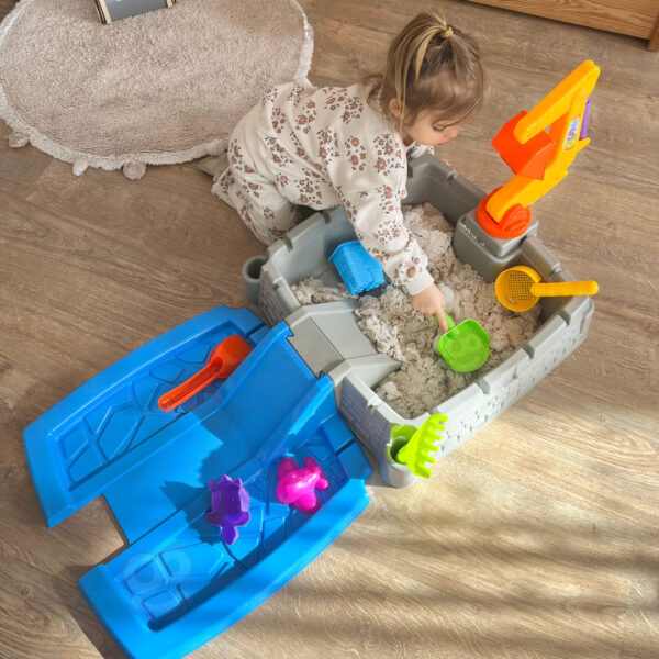 WOOPIE Przenośna Piaskownica Zamek Zamykana + 9 akc. - 003