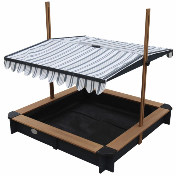 AXI Drewniana Piaskownica z Daszkiem Zamykana z Ławkami - 007