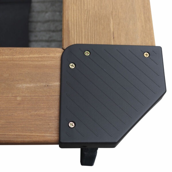 AXI Drewniana Piaskownica z Daszkiem Zamykana z Ławkami - 009