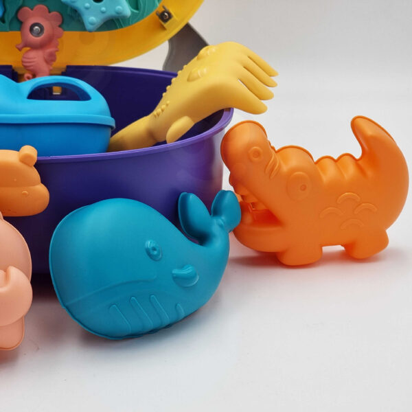 WOOPIE Zestaw do Piasku 3w1 Walizka Piesek + Zabawka Wodna - 3 szt. - 009