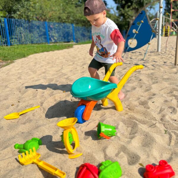 WOOPIE Taczka Ogrodowa Zestaw do Piasku 10 el. - 008