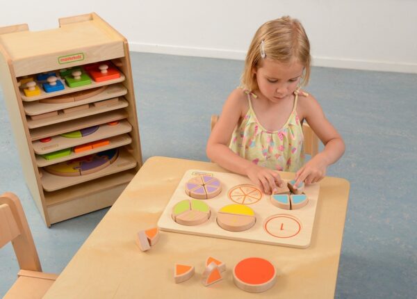 MASTERKIDZ Drewniana Układanka Matematyczna Ułamki - 004