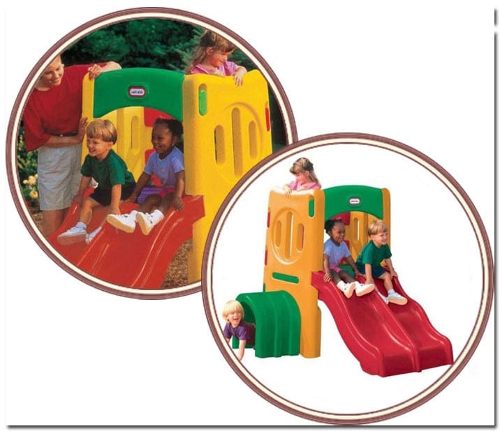 Małpi gaj z podwójną zjeżdżalnią Little Tikes - 003
