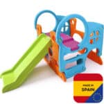 FEBER Duży Plac Zabaw Activity Center Zjeżdżalnia 100 cm Ścianka Wspinaczkowa Kształty - 007