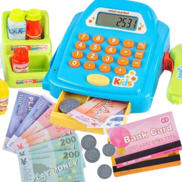 WOOPIE Kasa Sklepowa z Półką i Akcesoriami - 011