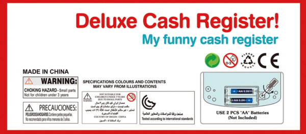 WOOPIE Kasa Sklepowa z Półką i Akcesoriami - 013