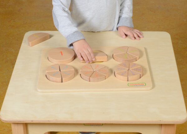 MASTERKIDZ Drewniana Układanka Matematyczna Ułamki - 005