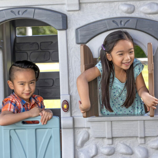 STEP 2 Domek Zamek Plac Zabaw Zjeżdżalnia dla Dzieci 2w1 - 007