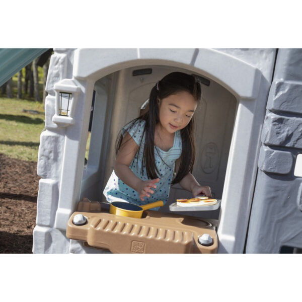 STEP 2 Domek Zamek Plac Zabaw Zjeżdżalnia dla Dzieci 2w1 - 010