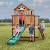 BACKYARD DISCOVERY Drewniany Plac Zabaw Echo Heights Zjeżdżalnia Domek Kuchnia - 002