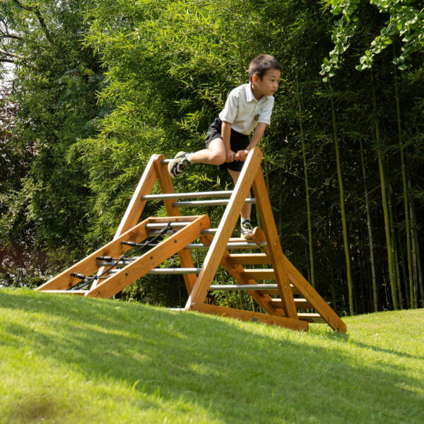 CLASSIC WORLD EDU Drewniany Plac Zabaw XL Zestaw Drabinka Montessori do Wspinaczki - 003