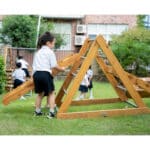 CLASSIC WORLD EDU Drewniany Plac Zabaw XL Zestaw Drabinka Montessori do Wspinaczki - 007