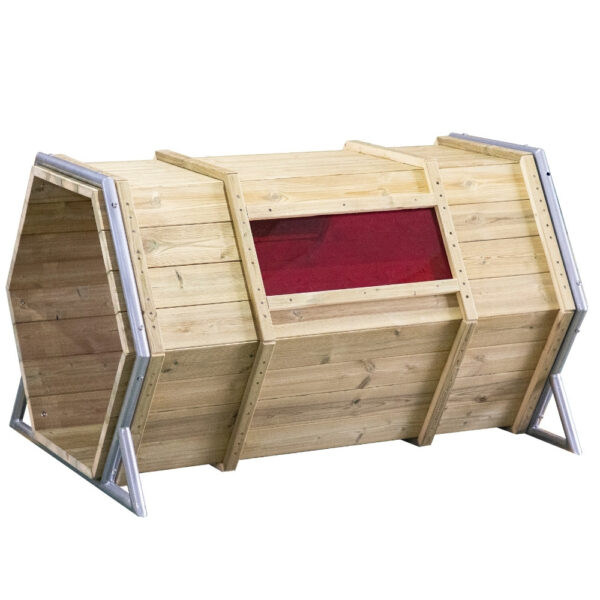 CLASSIC WORLD EDU Drewniany Plac Zabaw Baza XXL Tunel do Czołgania - 001