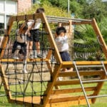 CLASSIC WORLD EDU Drewniany Plac Zabaw XXL Zestaw do Wspinaczki Heksagonalny - 005