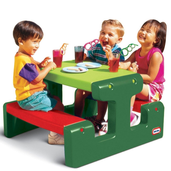 LITTLE TIKES Stolik Piknikowy dla Dzieci Soczysta Zieleń - 001