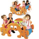 FEBER 2w1 Duży Stolik Piknikowy - Bujak Huśtawka Ghost - 001