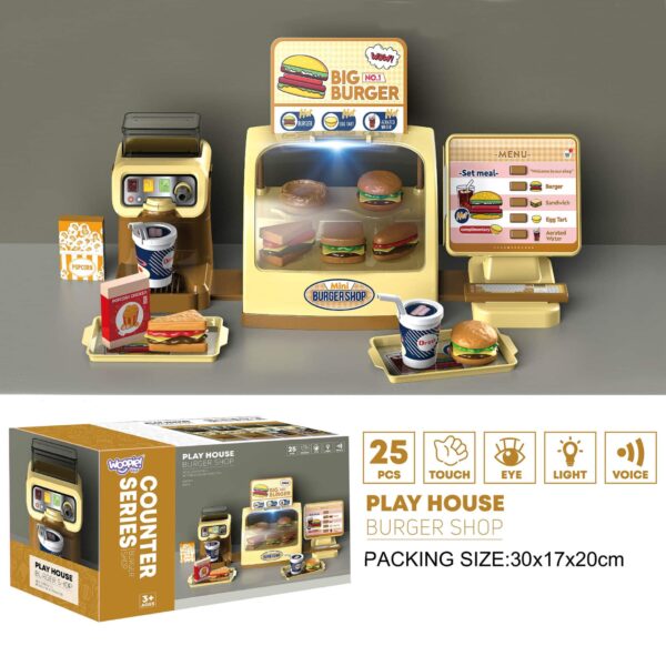 WOOPIE Sklep Restauracja Fast Food Mini Burger Shop "BIG BURGER" - 007