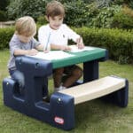 Little Tikes Stolik Piknikowy dla Dzieci Niebiesko-Zielony do Ogrodu - 005