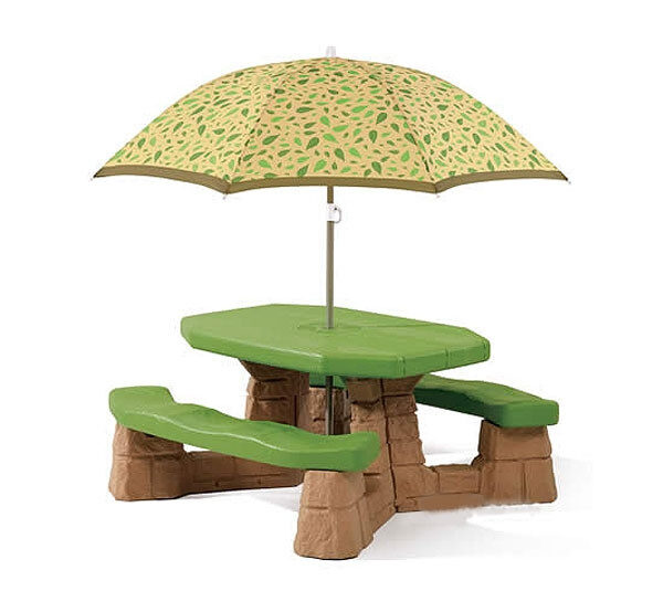STEP2 Stół - Stolik piknikowy z parasolem - 001