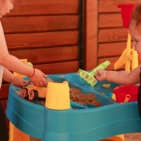 WOOPIE Stolik Wodny 2w1 Piaskownica Młyn 14 akc. - 004