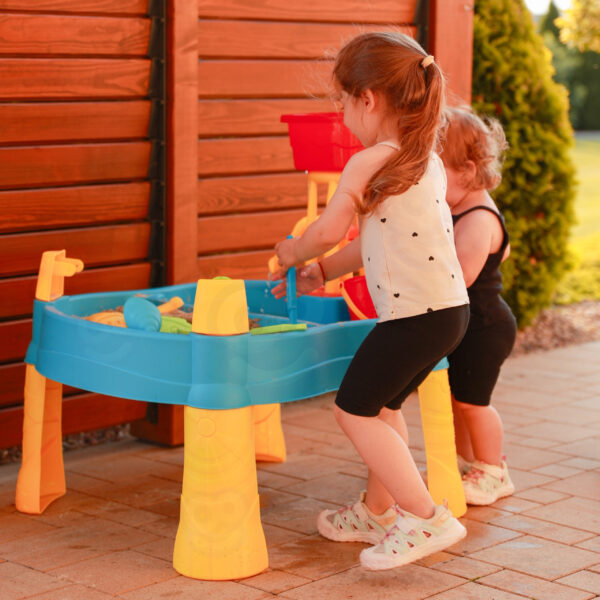 WOOPIE Stolik Wodny 2w1 Piaskownica Młyn 14 akc. - 005