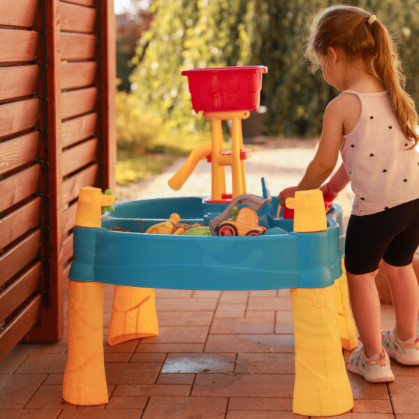 WOOPIE Stolik Wodny 2w1 Piaskownica Młyn 14 akc. - 007