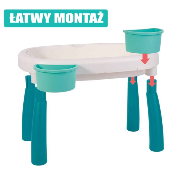 WOOPIE Stolik Wodny 2w1 Piaskownica 7 el. - 006