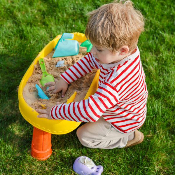 WOOPIE Stolik Wodny 2w1 Piaskownica Statek Piracki 8 akc. - 003