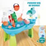 WOOPIE Stolik Wodny 2w1 Piaskownica Wodospad 10 el. - 002