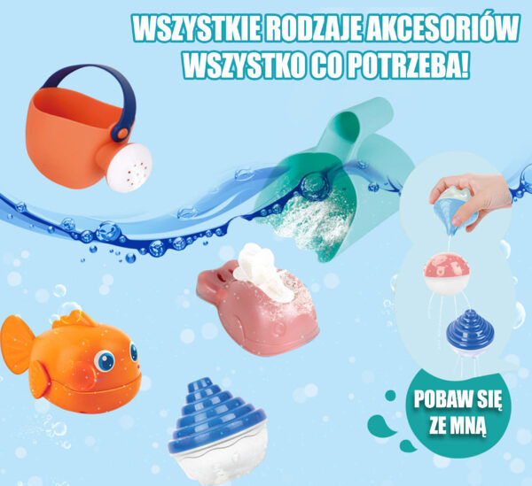 WOOPIE Stolik Wodny 2w1 Piaskownica Wodospad 10 el. - 006