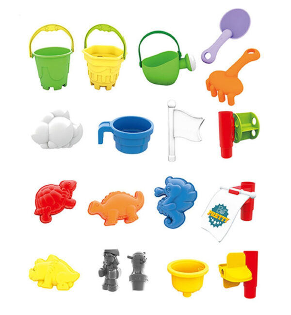 WOOPIE Stolik Wodny Piaskownica 3w1 Statek Piracki 13 el. - 004