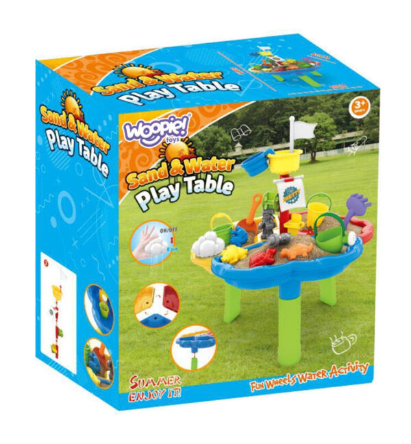 WOOPIE Stolik Wodny Piaskownica 3w1 Statek Piracki 13 el. - 005