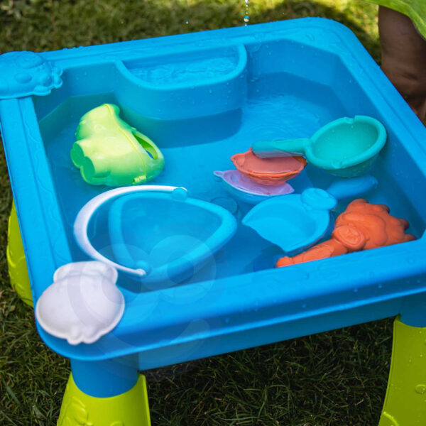 WOOPIE Stolik Wodny 2w1 Piaskownica Kaczuszka Wodospad 9 akc. - 005