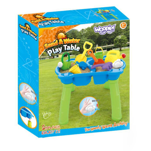 WOOPIE Stolik Wodny 2w1 Piaskownica 9 akc. - 016